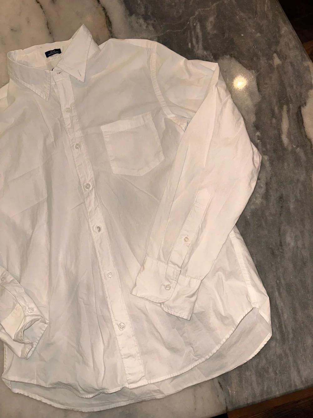 J. Crew Slim Untucked Size Medium White Long-Sleeve Button-Down Dress Shirt